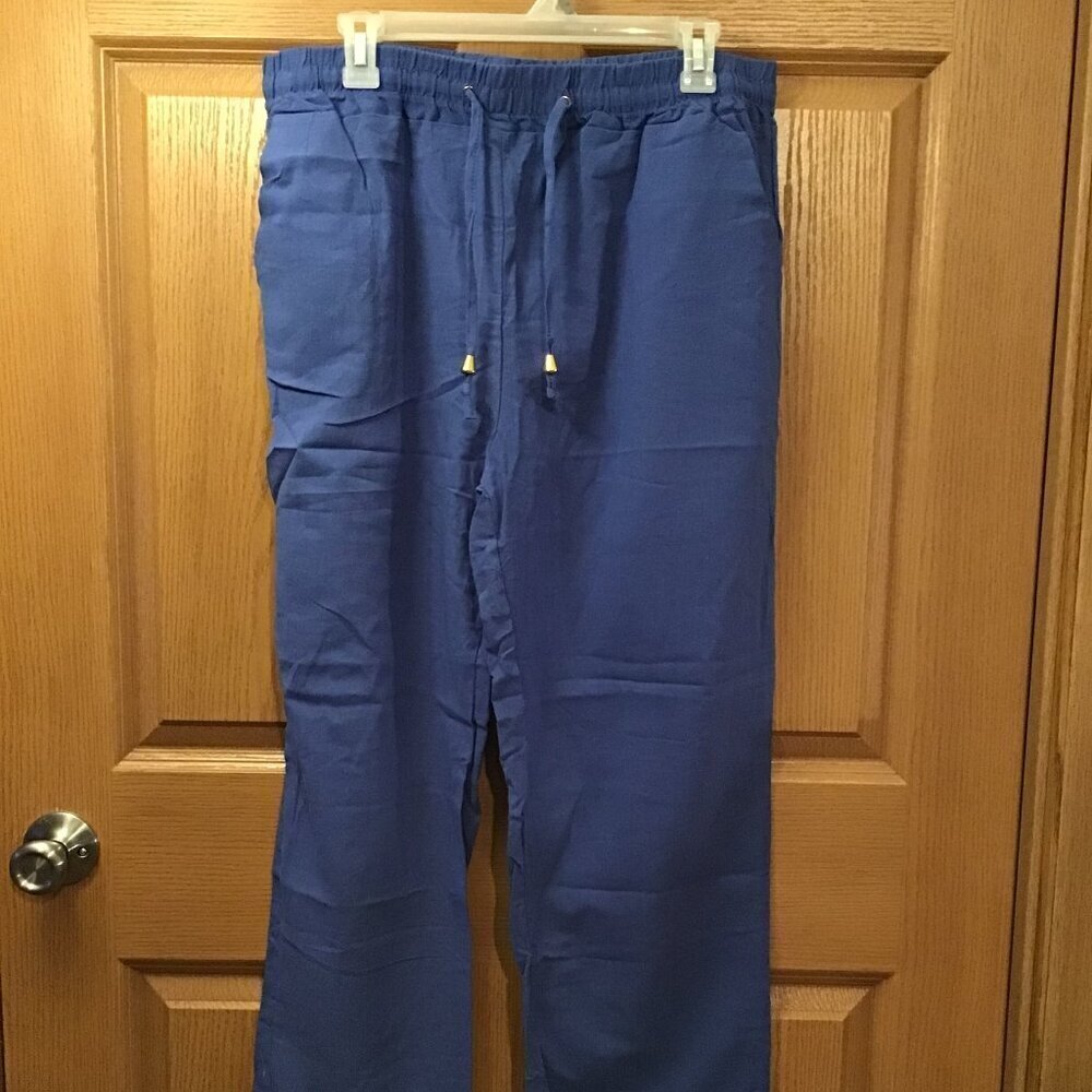 Sky Blue Casual Pants